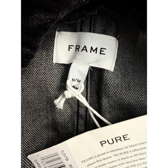 FRAME Overalls Women's Medium Blackwater Pure Classic Overall Denim Made USA - Picture 6 of 8